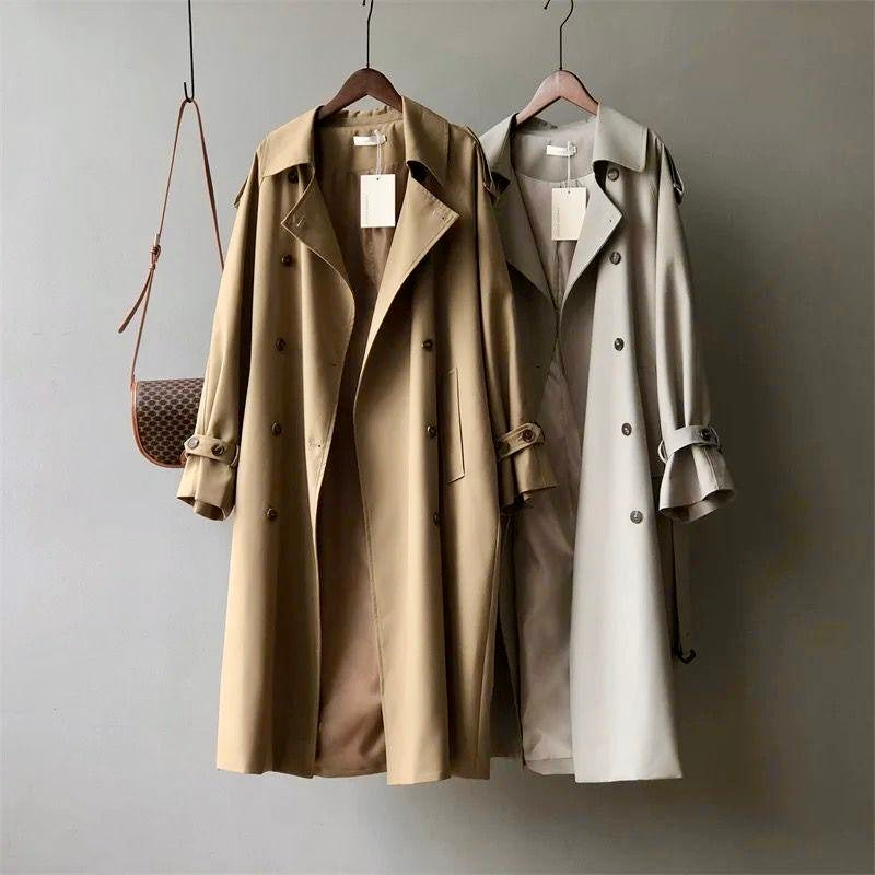 Seoul Statement Trenchcoat In Grey