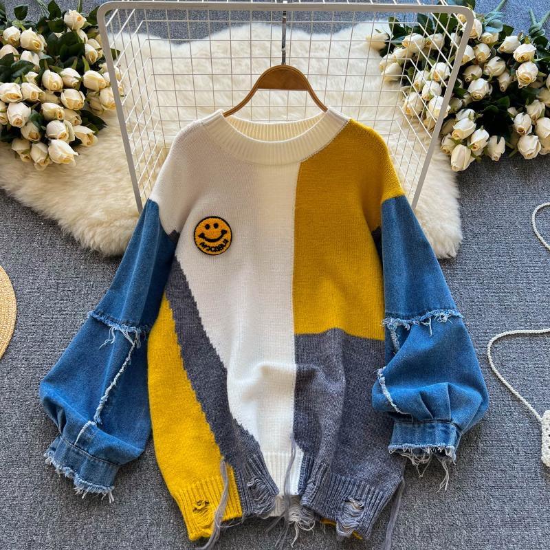 Dora Quirky Statement Sweatshirt In Multicolor