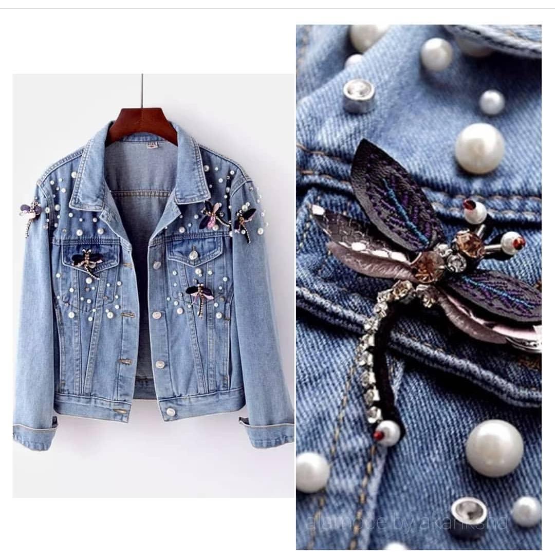 Embellished Jackets in Blue