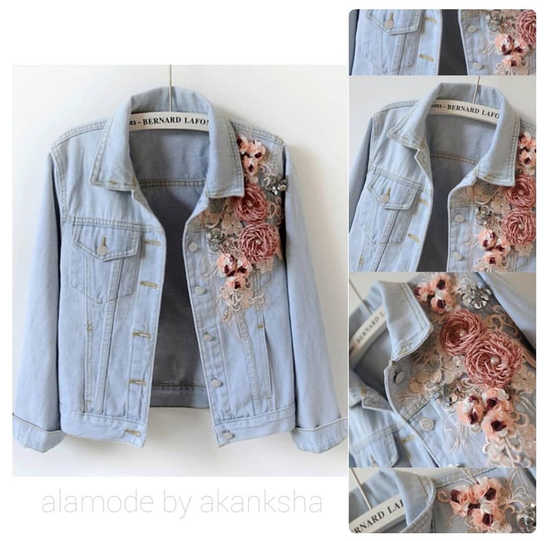 Embellished Jackets in Blue