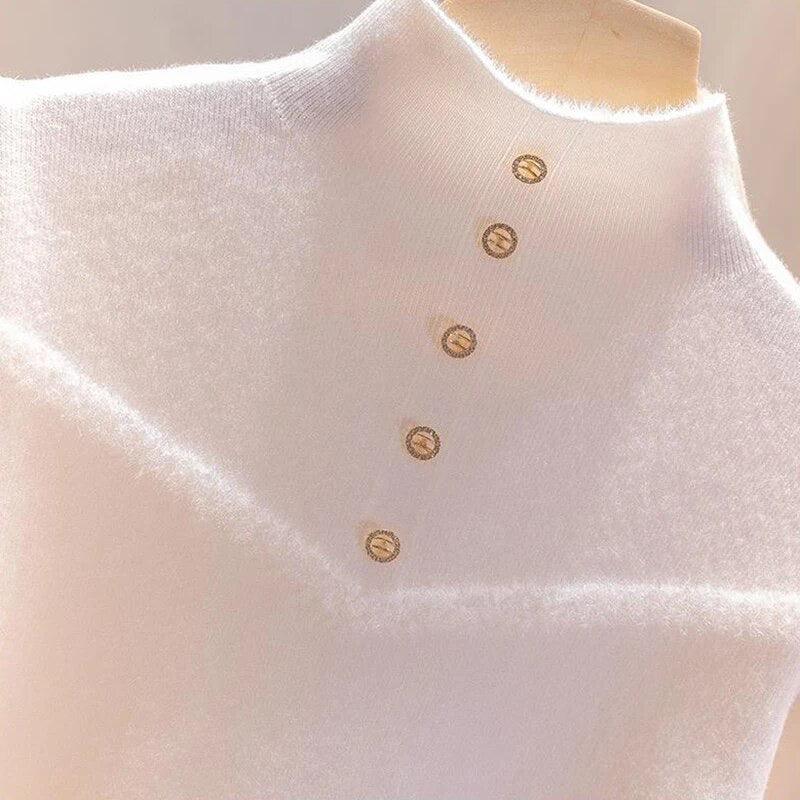 Andrea Fleece Turtleneck Sweater