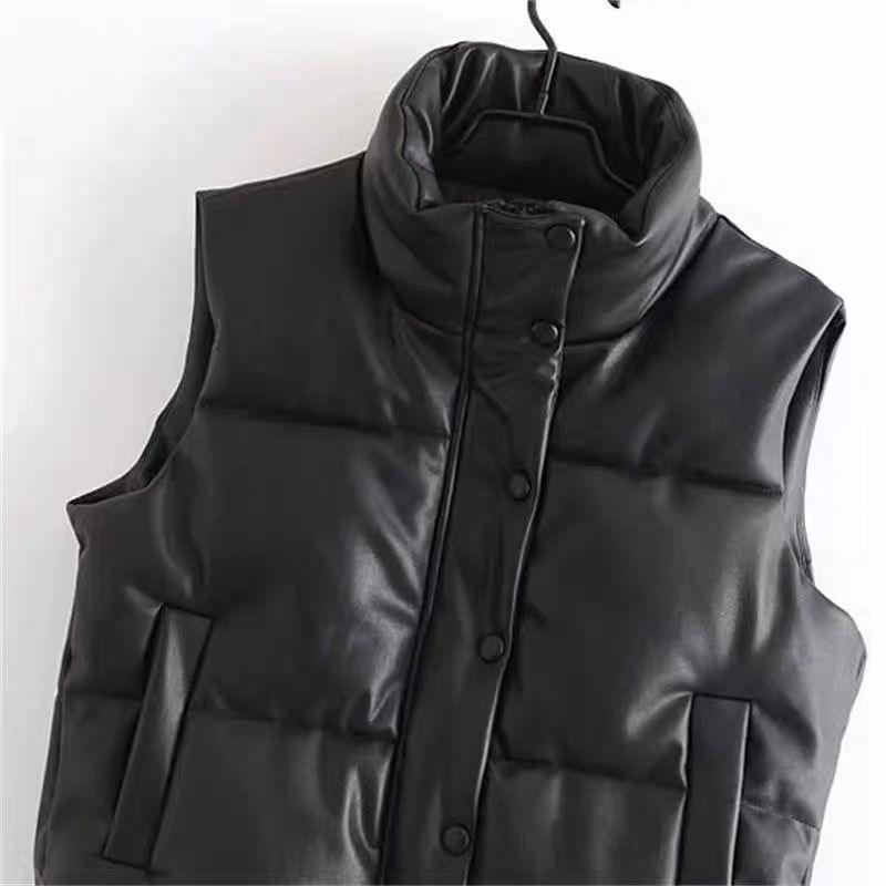 Magic PU Leather Jacket In Black