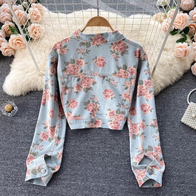 Jane Denim Jacket In Light Blue