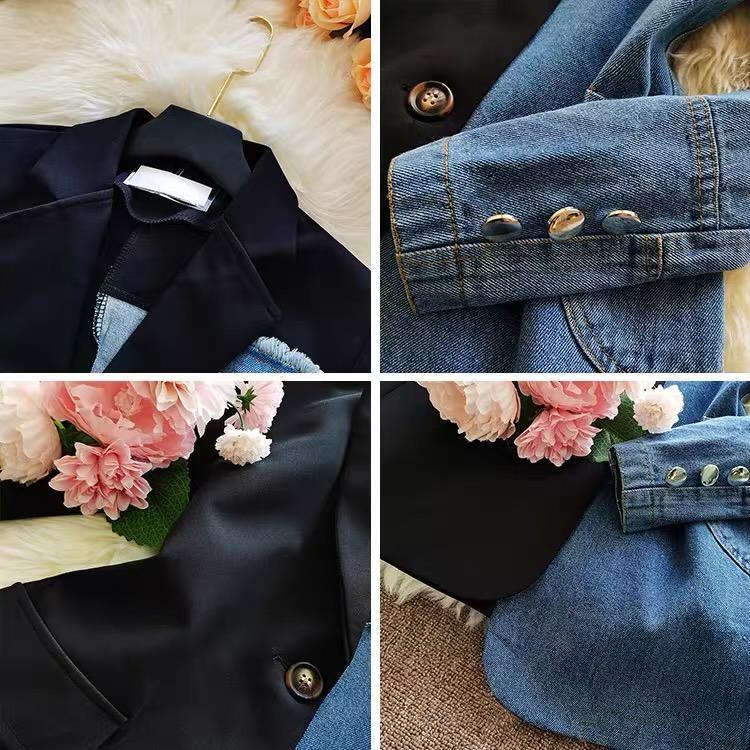 Caleb Formal Blazer In Black and Blue