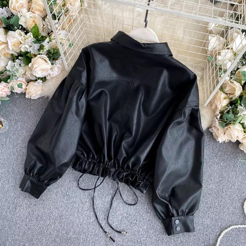 Moss PU Jacket In Black